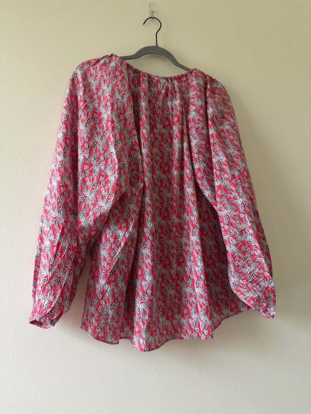 Lane Bryant floral tie neck blouse - Picture 6 of 6